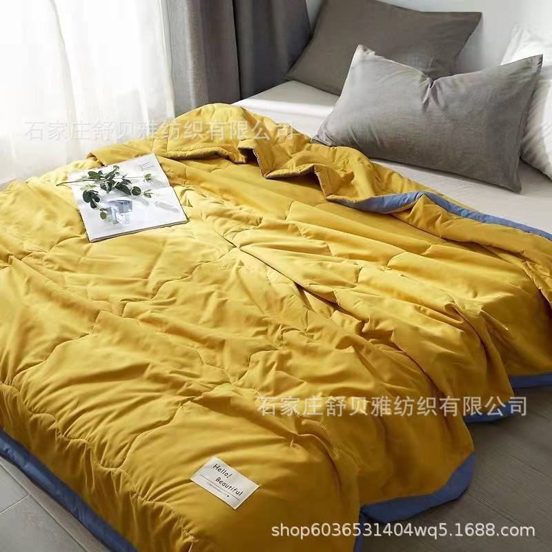 Factory postage wash cotton air conditioning quilt summer cool quilt spring and autumn thin quilt core machine washable single double student summer quilt