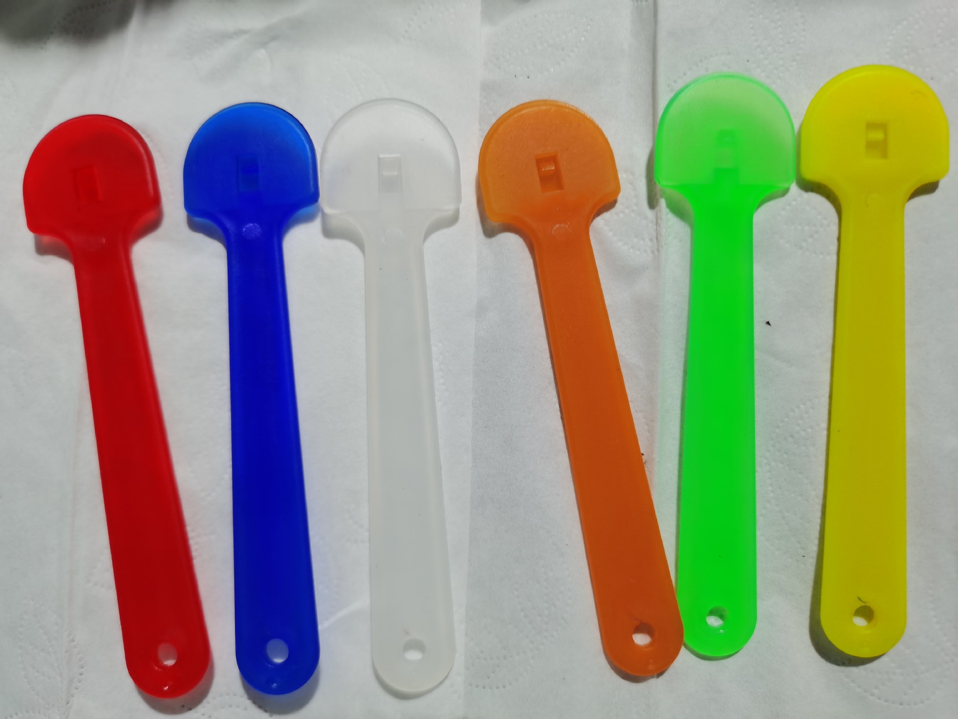 Transparent advertising fan handle big head handle transparent pvc single-sided concert support advertising fan handle thickened hand