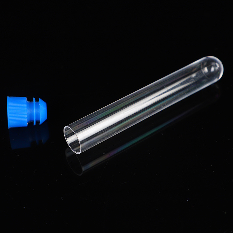 Discharge-free test tube disposable plastic test tube hard test tube with plug sample tube 16*150 12*100 discharge-free test tube