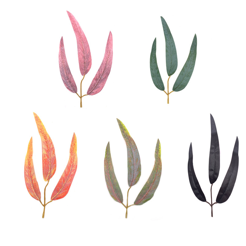 Симуляция листьев ивы эвкалиптовые листья персиковые листья симуляция гирлянды ротанговые свадебные украшения эксклюзивные товары