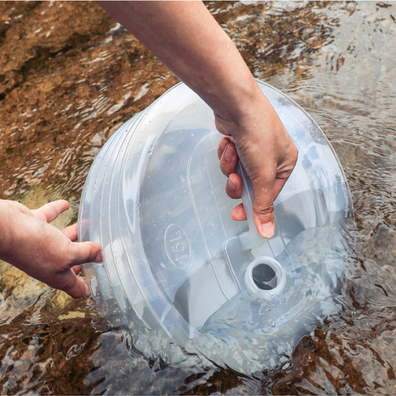 Outdoor Retractable Foldableing Bucket Travel Storage Car Bucket Camping Style Portable Water Storage Bucket Ldpe Drinking Water Bucket
