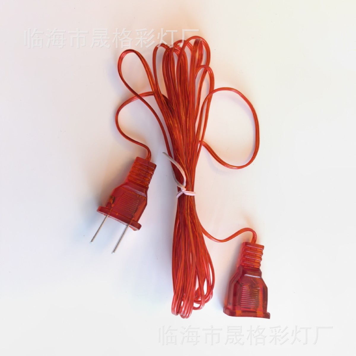 Direct Plug Extension Cord New Year Red Lantern Transparent Cord Red Cord String Lights Curtain Lights Special Colored Lights Outdoor Indoor String Lights