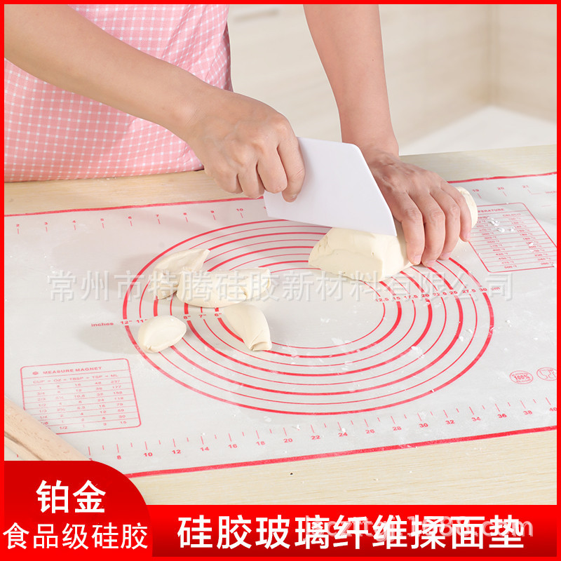 Коврик для замеса теста из платинового силикона, противоскользящий, жаропрочный, для выпечки, пищевой силиконовый коврик