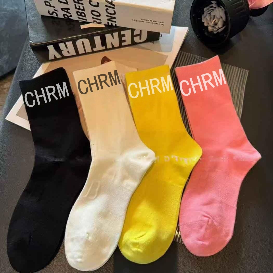 Мужские носки до середины икры для весны и осени, спортивные повседневные носки для мужчин, модные носки для женщин, носки из Чжудзя