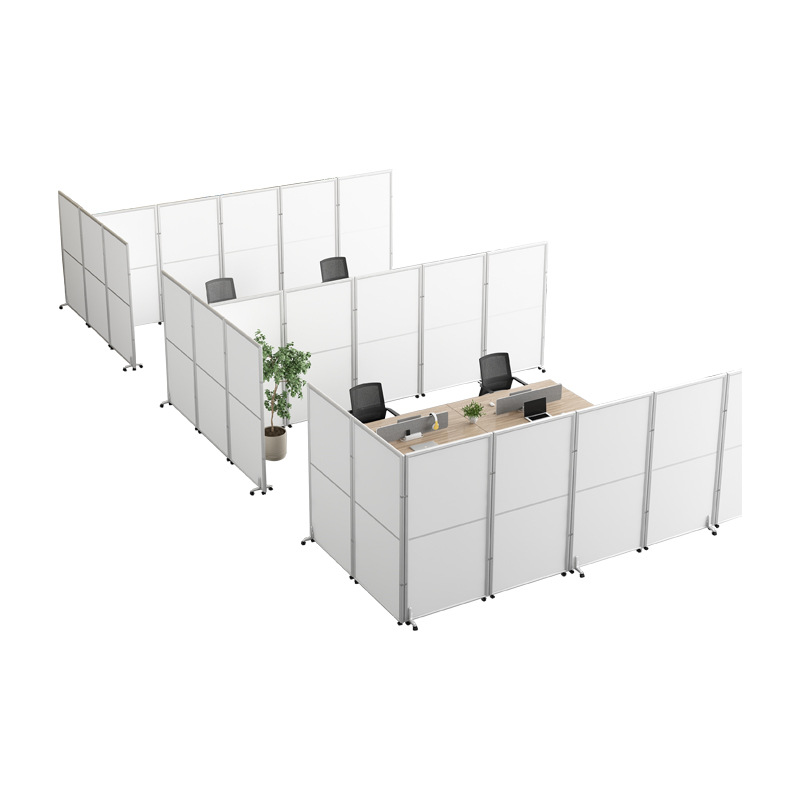 Office mobile screen simple folding function can push and pull partition wall factory workshop warehouse meeting room baffle