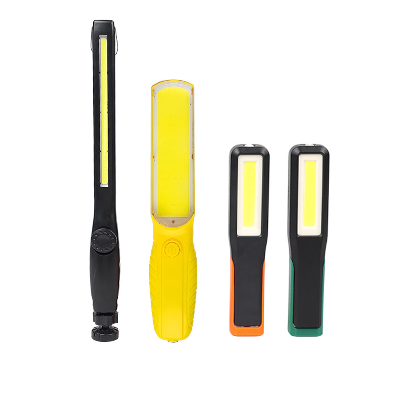 COB Rechargeable Work Lamp Highlight Self-contained Hook Lithium Battery Handheld Rechargeable Mini Work Auto Repair Lamp