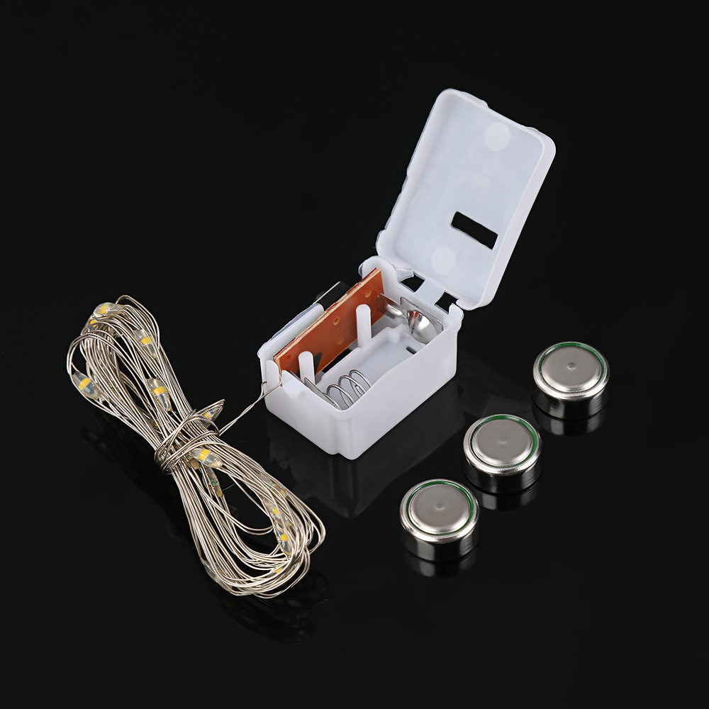 Led Copper Wire String Lights, Three-Speed Led Small White Box String Lights, Confession Gift Box, Wave Ball Decoration Atmosphere Arrangement