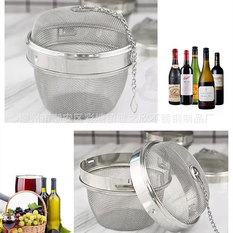 304 Stainless Steel Seasoning Ball Tea Bag Brine Marinade Seasoning Bag Soup Stew Spice Filter Weibao