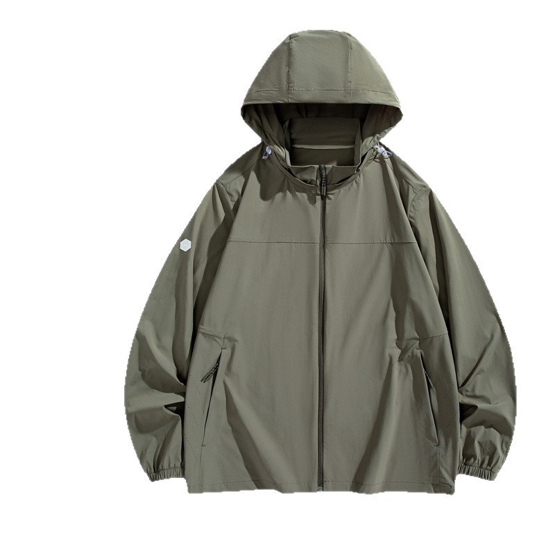 Advertising Cultural Shirt with Custom Printed Logo, Summer Hooded Removable Sun Protection Clothing, Anti-Uv Breathable Thin Sun Protection Clothing