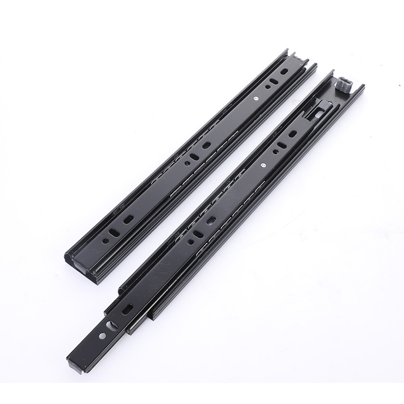 Manufacturers supply 3508 three-section steel ball slide multi-specification furniture drawer Mute Slide Cabinet ball track