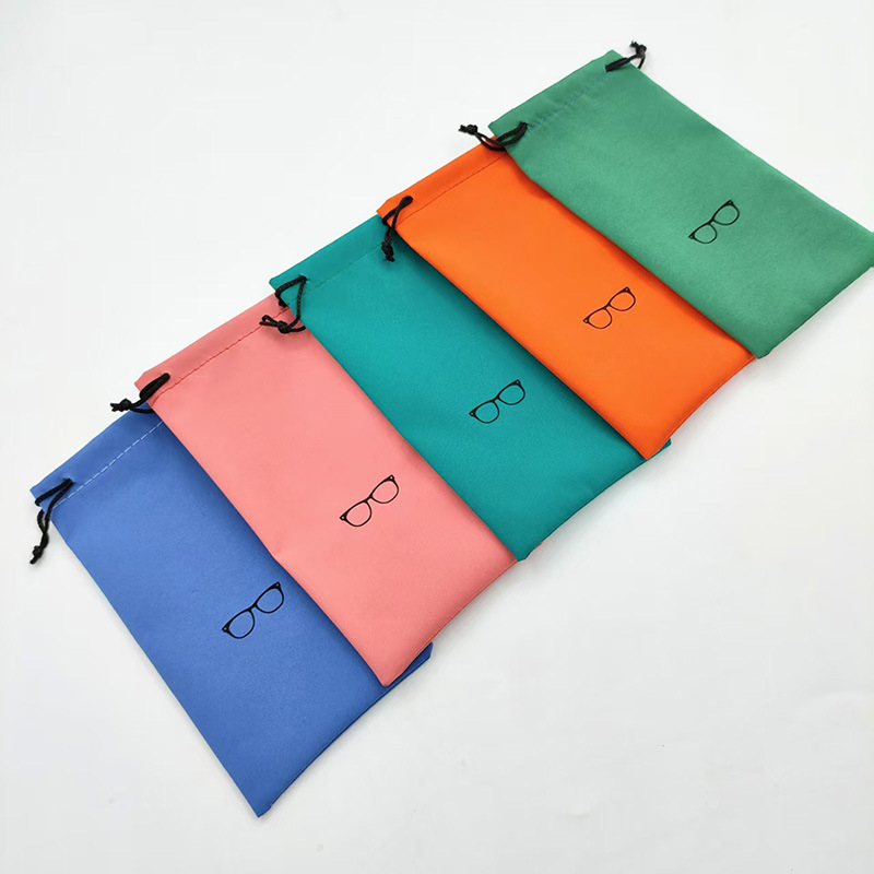 工厂现货卡通学生儿童拉绳便携束口袋墨镜袋子太阳镜收纳袋眼镜袋
