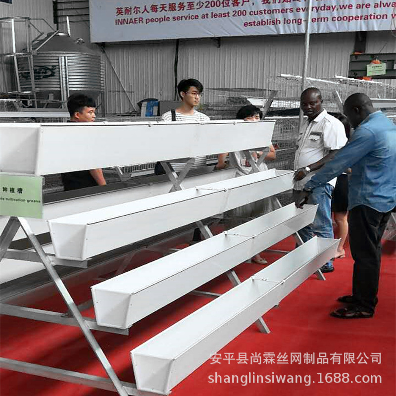 Elevated Strawberry Stereo Planting Rack Soilless Cultivation pvc Planting Trough Vegetable Hydroponic Seedling Trough Strawberry Planting Trough