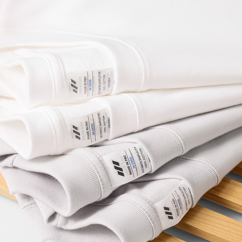 Yellowbird Knitted | Autumn New 230g Cotton Long Sleeve T-shirt Crewneck Clothes White Backing Shirt Men Wholesale