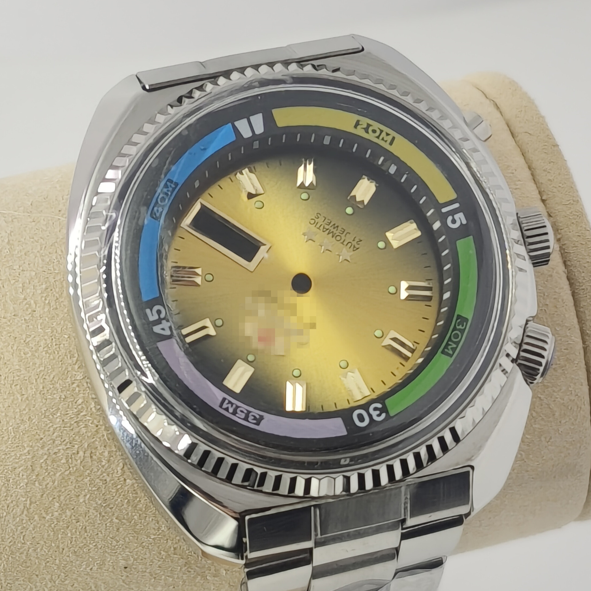 Watch Case Accessories Haiba Double Lion Case 46941/46943 Japanese Oriental Double Lion Case Organic Rubber Cover