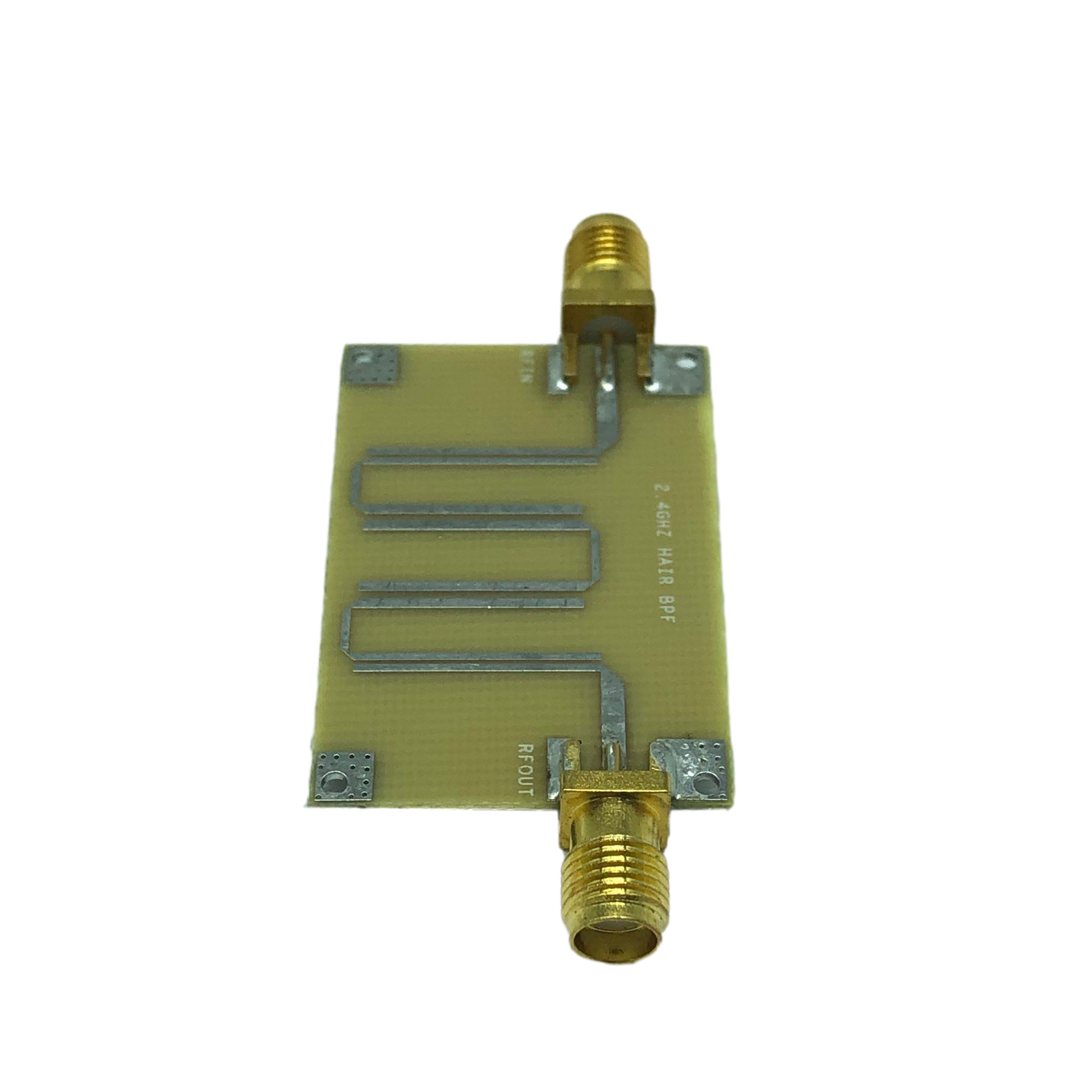 2.4Ghz Microstrip Bandpass Filter Wifi Zigbee Bluetooth and Other Signal Filter 2.3-2.5g