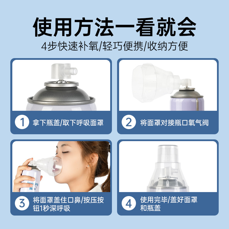 Yingqing Small Oxygen Tank Portable Medical Oxygen Bottle Elderly Pregnant Women Plateau Travel Family Emergency Oxygen Tank