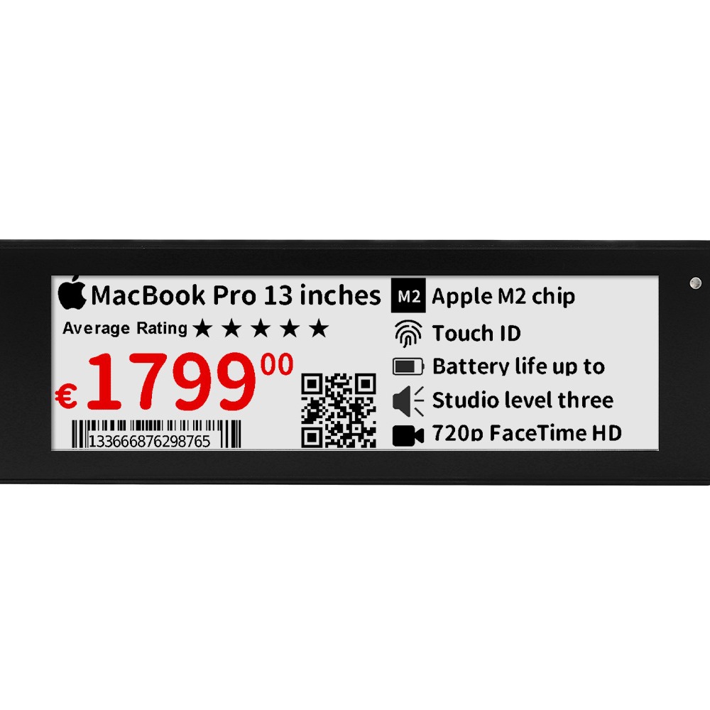 4.3 Digital Label Network Version Ink Screen Digital Price Tag Shelf Smart Label Supermarket Black and White Price Tag