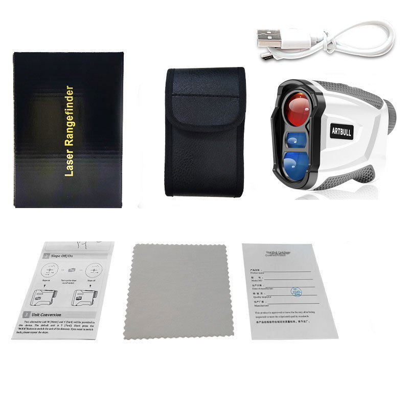 ARTBULL Golf Rangefinder Charging with Magnetic Speed Ranging Laser Rangefinder Telescope 600m