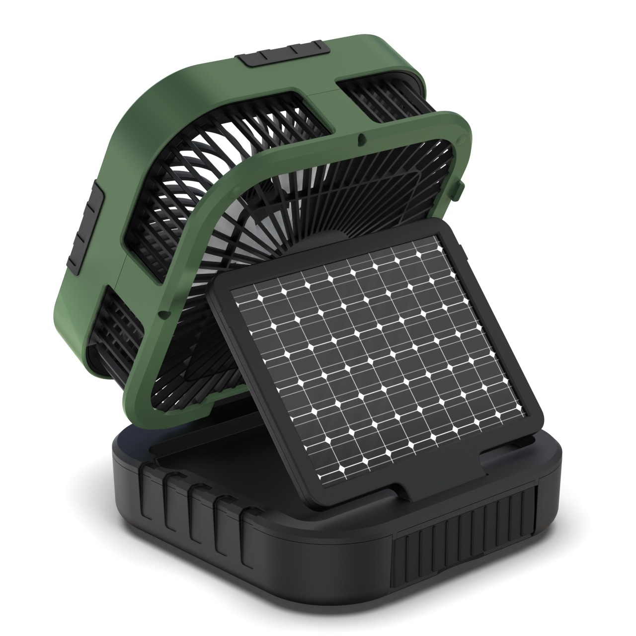 Camping Fan, Camping Oscillating Tent Fan, Rechargeable Model with Digital Display, Lithium Battery, Cross-Border Outdoor Solar Fan