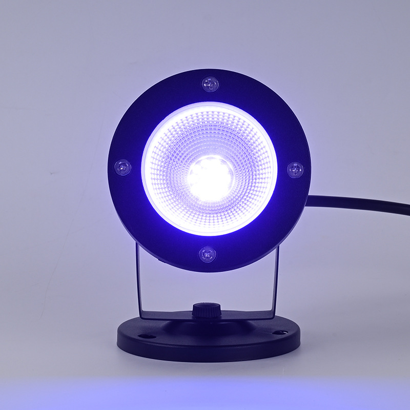 Waterproof Purple Light Outdoor Led Fluorescent Effect Tree Lighting Landscape Lighting Garden Courtyard Ground Lamp Floodlight