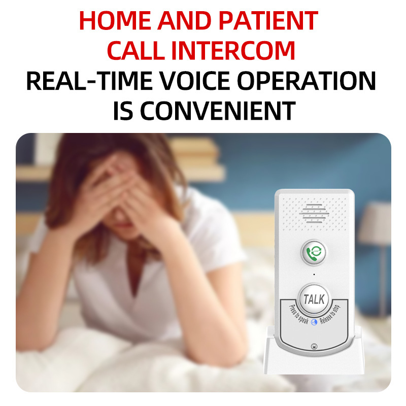 New Wireless Voice Two-Way Intercom Doorbell with Two Indoor Units, 140*90*68mm, 290g