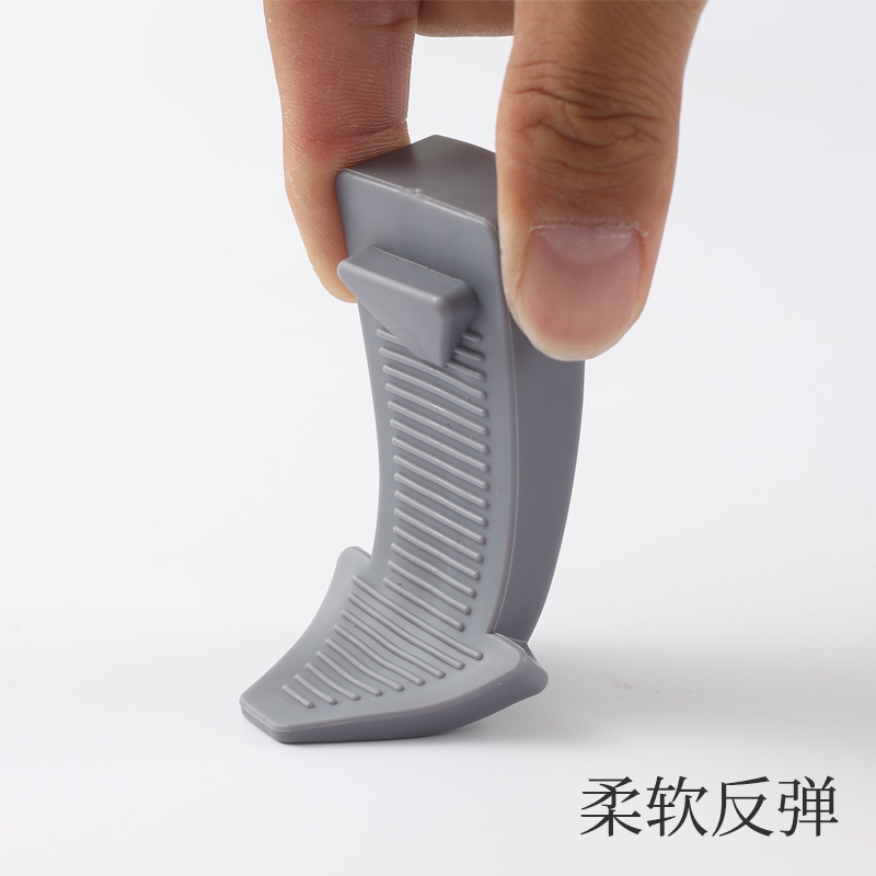 Door stopper anti-collision transparent rubber windproof door stopper door stopper fixed door stopper heightening door stopper door wedge