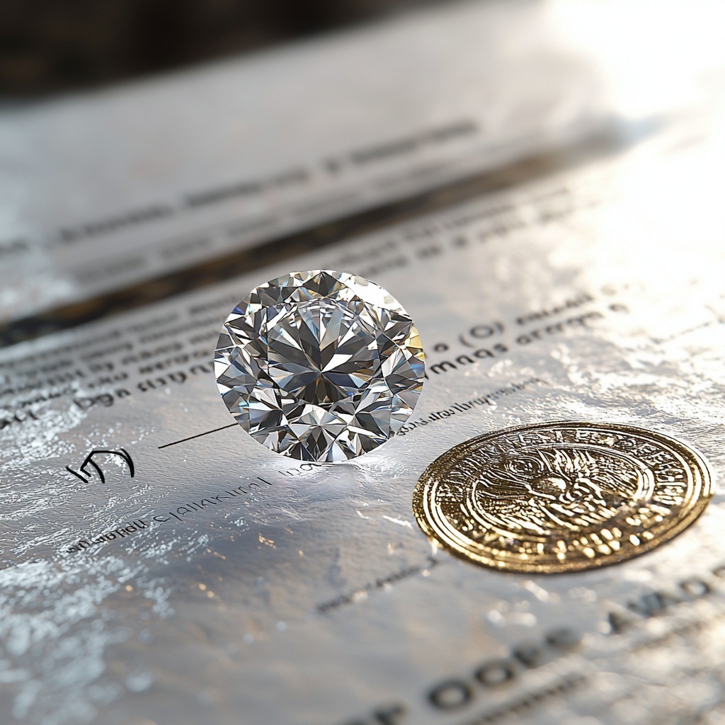 0.5 Carat Supports Re-Inspection of High-End Jewelry Certificate, One Item, One Certificate, Gia Loose Stone, D Color Natural Diamond Round