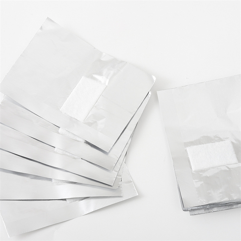 Cross-border nail art tools for nail art removal tin paper nail art removal aluminum foil paper with cotton sheet nail art removal tool 50/100