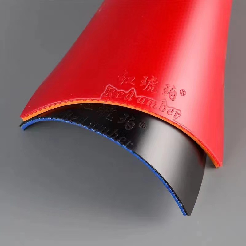 Резина для ракетки Red Amber, высокая эластичность, высокая вязкость, тренировочная накладка