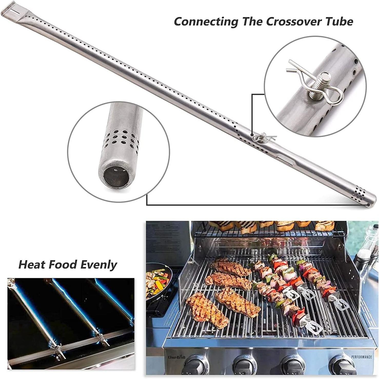 Amazon's Popular 10081 Stainless Steel Burner, Barbecue Grill Replacement Parts