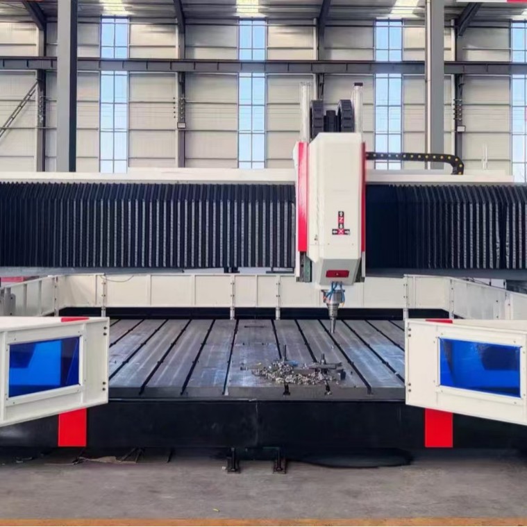 Heavy-Duty Cnc Gantry Drilling and Milling Machine with High Stability and Reliability, 4* 4m Pipe Plate Valve Slewing Bearing Processing Drilling