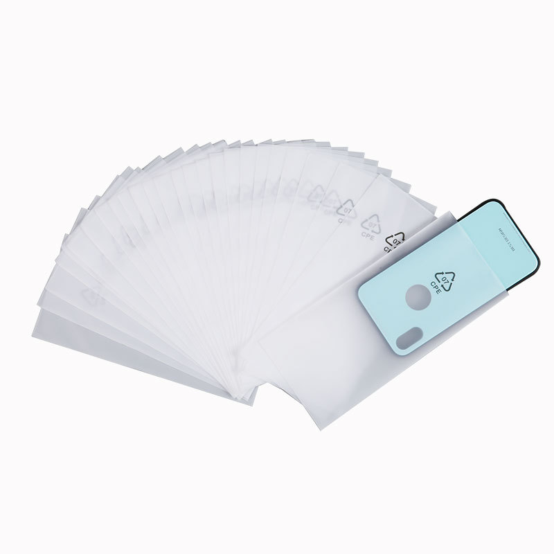 Free sample CPE frosted flat pocket environmentally friendly semi-permeable self-adhesive bag factory in stock wholesale data line packaging bag