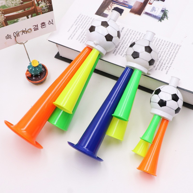 Football trumpet creative small gifts children's toys playing musical instruments games cheer props plastic toys