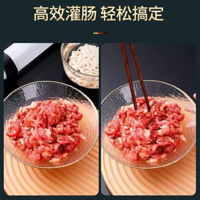 Household Bacon Sausage Filling Machine, Homemade Sausage Manual Sausage Filling Tube, Sausage Filling Tool, Hand-Pushed Large Sausage Filling Machine