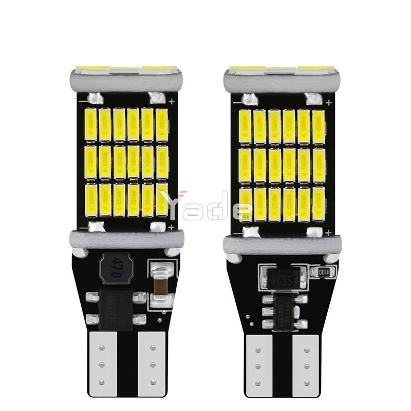 Yade Car Led Reversing Light T15 4014 45Smd Decoding High-Bright Tail Light Turn Signal Motorcycle Small Light
