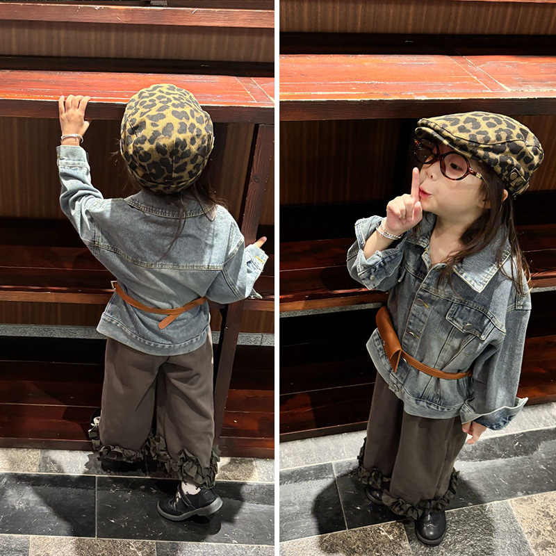 Children's Denim Jacket 2026 Spring and Autumn New Korean Style Boys' and Girls' Stylish Retro Cardigan Baby Top Trendy