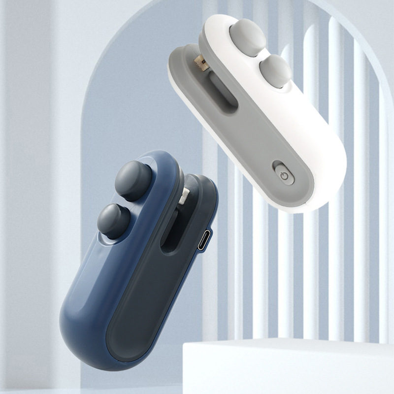 Мини машина для запечатывания закусок, маленькая тепловая запечатывающая машина, компактный и удобный упаковочный пакет, зажим для запечатывания закусок