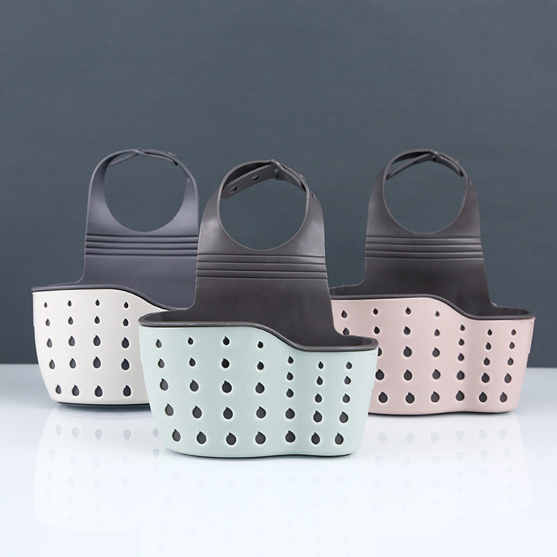 Kitchen Sink Storage Rack Draining Basket Faucet Storage Hanging Bag Rag Sink Dish-washing Multi-function