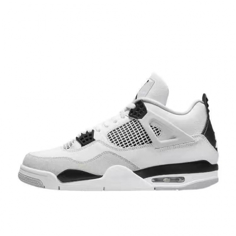 Putian Pure Original High Edition Aj4 Collaboration White Sail Electric Mother White Cement Men's and Women's Sports Paris Air Cushion Basketball Shoes