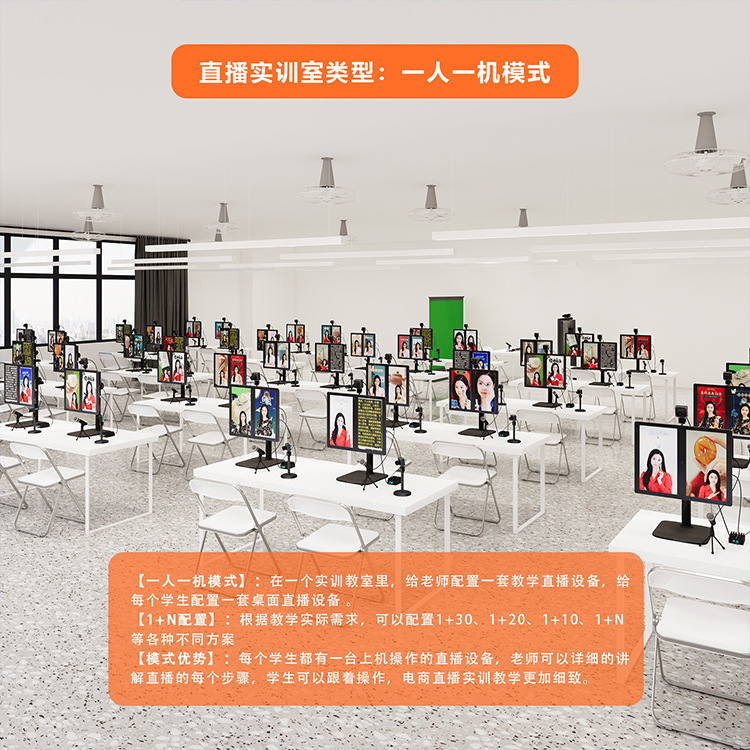 Live E-Commerce Skills Competition Training Equipment Plan High-Definition Media E-Commerce Professional Training Decoration Training Services