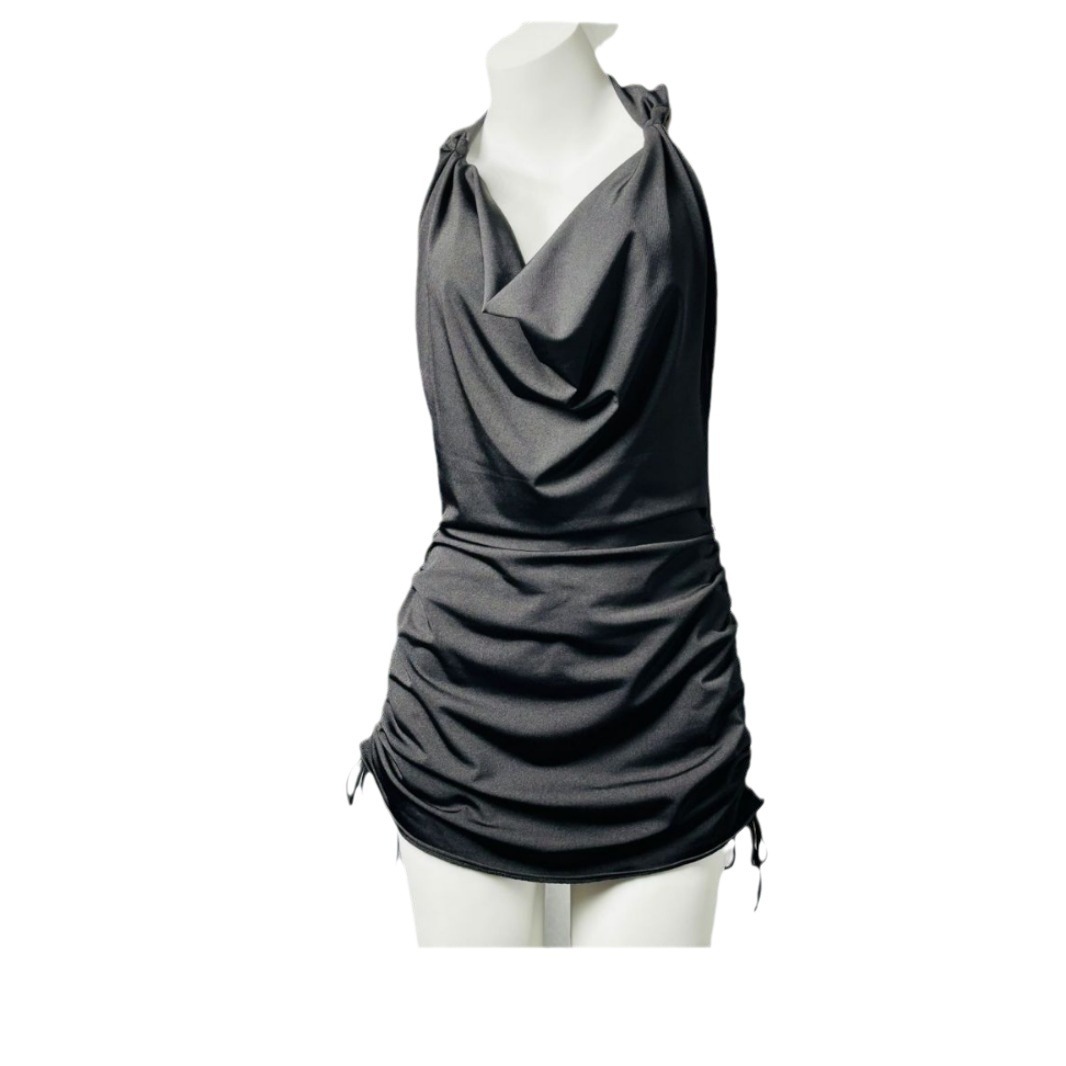 Sex lingerie socialite pure sexy topless back drawstring slim nightclub queen hip fun dress