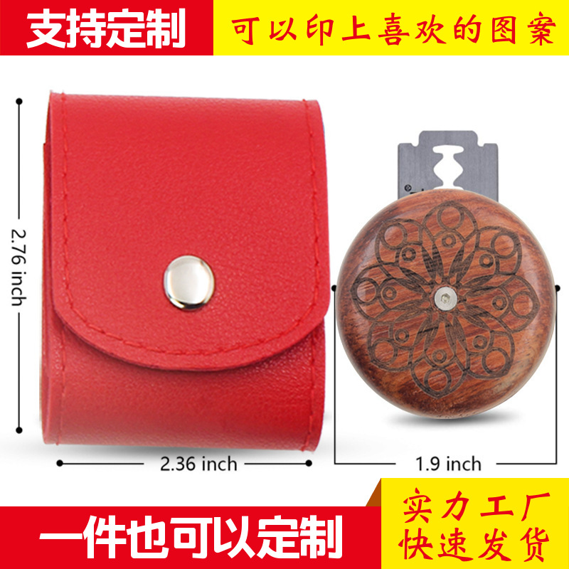 Нож для хлеба из розового дерева, портативный круглый нож для выпечки, европейский стиль, для французского багета