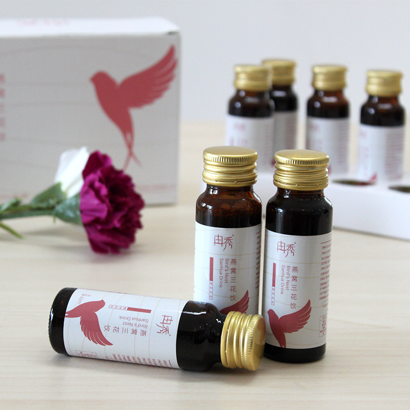 Oem Oem Processing Bird's Nest Three-Flower Drink Plant Drink Chlorophyll Oral Liquid Fruit and Vegetable Drink Source Factory