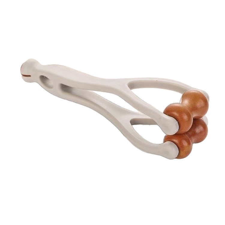 Solid Wood Finger Massager, Natural Solid Wood Roller Massage Beads, Acupuncture Points to Clear Hand Joints, Meridians and Acupuncture Points Massage