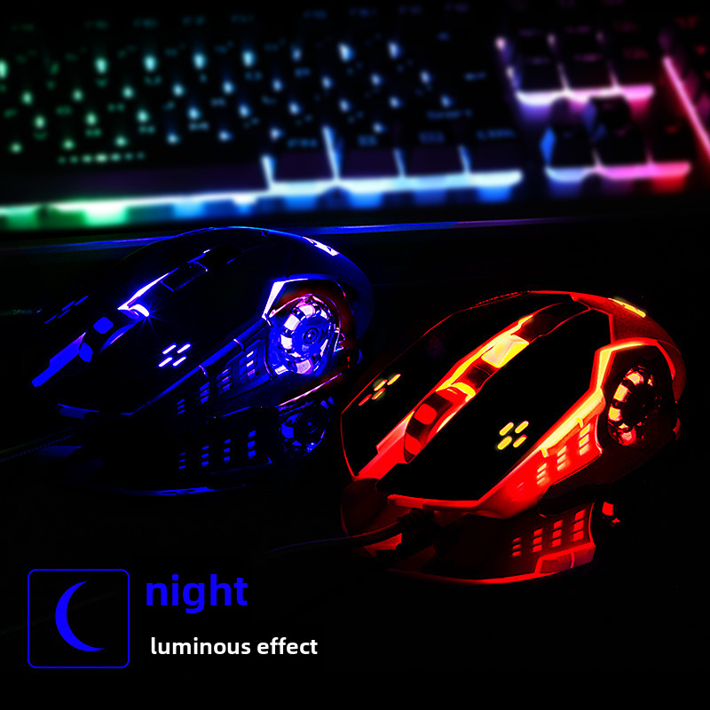 Gaming E-Sports Office G502 Mechanical Mouse Hot Wheels Wired Luminous USB Computer Cross-Border Wholesale Rgb