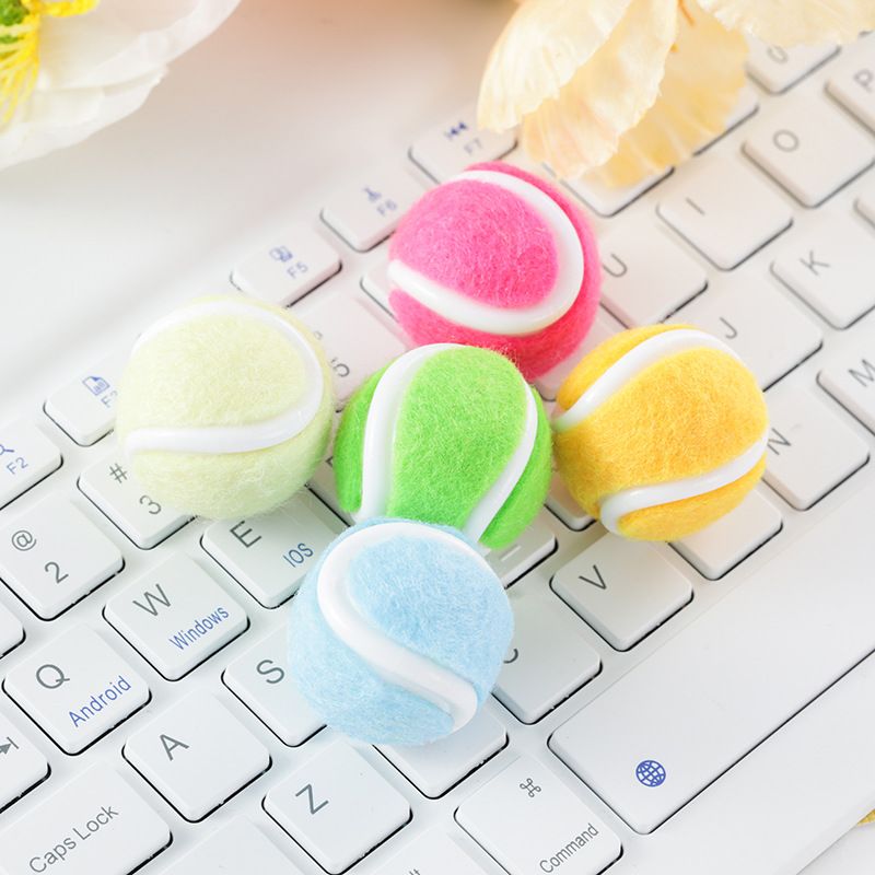 Factory Direct simulation mini tennis accessories tennis keychain pendant tennis stud earrings creative DIY accessories