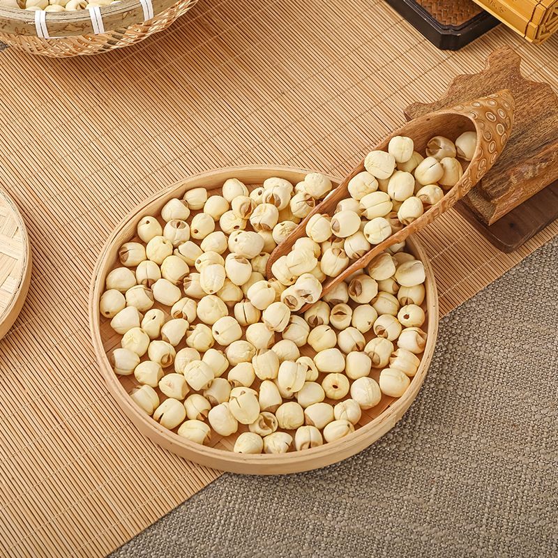 Fujian New Goods Jianning Lotus Seeds Macaroni Easy Glutinous Soup Lotus Seeds Dry Goods Coreless White Lotus Seeds Bagged Wholesale