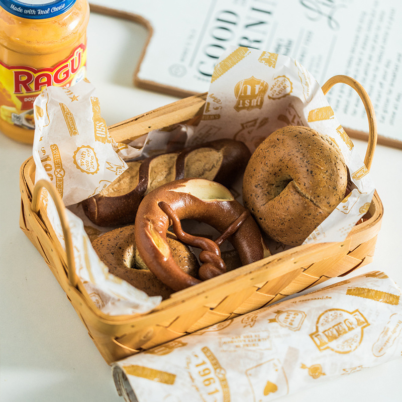 Cross-border hot-selling dessert paper manufacturers supply printing food packaging oil-proof baking wax paper 10 sheets 50 sheets dessert paper