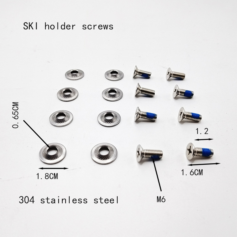 Ski Snowboard Fixer Screw Shim Fixer Chassis Screw PH3 Screw Ski Fixer Accessories