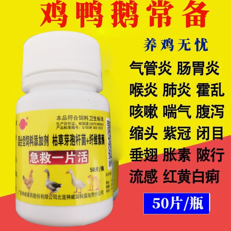 Chicken Tablets for Poultry First Aid, One Piece of Live Chicken, Duck, Goose and Pigeon Feed Additive, Chicken, Duck, Goose and Poultry Chicken Medicine